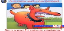 Галзуу өвчнөөс сэргийлье