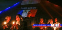 Хуфу пирамидийн хананд Франц, Ливан, ОХУ-ын далбаа 