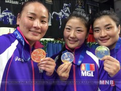 О.Насанбурмаа, П.Орхон, Б.Шоовдор нар алтан медаль хүртлээ