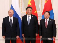 Монгол Улс, ОХУ, БНХАУ-ын Төрийн тэргүүн нарын гурван талт уулзалт боллоо