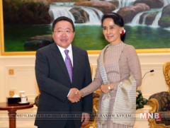 Ерөнхийлөгч Ц.Элбэгдорж хатагтай Аунг Сан Сү Чийтэй уулзав