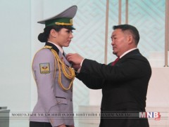 Үндэсний шигшээ багийн тамирчин С.Батцэцэгт  Монгол Улсын Хөдөлмөрийн баатар цол гардууллаа