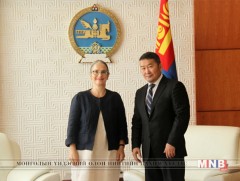 Бүгд Найрамдах Франц Улсаас Монгол Улсад суугаа Элчин сайд Элизабет Барсакийг хүлээн авч уулзлаа