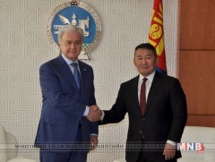ШХАБ-ын Ерөнхий нарийн бичгийн дарга Рашид Алимов Монгол Улсын Ерөнхийлөгчид бараалхлаа