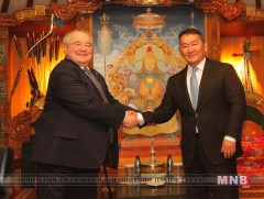 Ерөнхийлөгч Х.Баттулгад Ирланд Улсын парламентын доод танхимын дарга Шон О’Фарел бараалхлаа