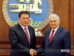 БНТУ-ын Ерөнхий сайд Бинали Йылдырым УИХ-ын дарга М.Энхболдод бараалхлаа