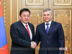 ОХУ-ын Холбооны Хурлын Төрийн Думын дарга В.В.Володинтой уулзав