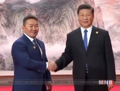 Монгол Улсын Ерөнхийлөгч Х.Баттулгыг БНХАУ-ын дарга Ши Жиньпин угтан мэндчилэв