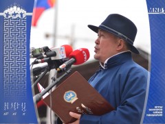 Ерөнхийлөгч Х.Баттулга Үндэсний их баяр наадмыг нээж  үг хэллээ