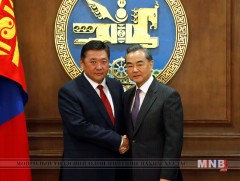 УИХ-ын дарга М.Энхболд БНХАУ-ын Гадаад хэргийн сайд Ван Иг хүлээн авч уулзлаа