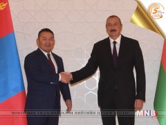 Ерөнхийлөгч Х.Баттулга Бүгд Найрамдах Азербайжан улсын Ерөнхийлөгч Илхам Алиевтэй уулзав