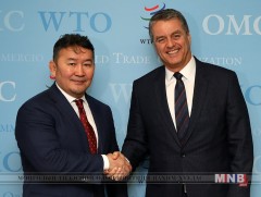 Ерөнхийлөгч Х.Баттулга Дэлхийн худалдааны байгууллагын Ерөнхий захирал Р.Азеведотой уулзлаа