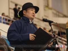 Монгол Улсын Ерөнхийлөгч Х.Баттулга чансаа өндөр 128 бөхийн барилдааныг нээж үг хэллээ