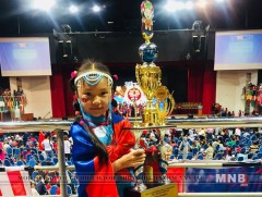 Долоон настай Ч.Маргад охин олон улсын тэмцээнд аваргалав