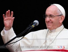 Ромын пап зул сарын баярыг тохиолдуулан сүсэгтэн олонд хандаж уламжлалт илгээлтээ сонордууллаа