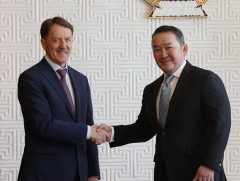 ОХУ-ын Засгийн газрын орлогч дарга А.В.Гордеев Монгол Улсын Ерөнхийлөгч Х.Баттулгад бараалхав