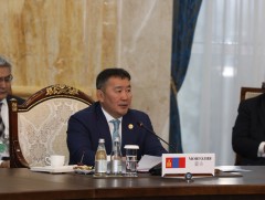 Монгол Улсын Ерөнхийлөгч Х.Баттулга ШХАБ-ын өргөтгөсөн хуралдаанд оролцож үг хэллээ