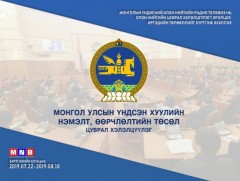 Монгол Улсын Үндсэн хуульд нэмэлт, өөрчлөлт оруулахыг  та дэмжиж байна уу?