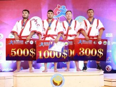 Улсын начин Б.Серик Азийн хошой аварга болж, улсын харцага Д.Анар үнэмлэхүй жинд аваргаллаа