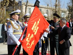 Зэвсэгт хүчний 124 дүгээр ангийг Цэргийн гавьяаны одонгоор шагнав