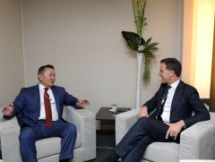 Нидерландын Хаант Улсын Ерөнхий сайд Марк Руттэ Монгол Улсын Ерөнхийлөгч Х.Баттулгад бараалхлаа