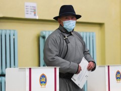 Монгол Улсын Ерөнхийлөгч Х.Баттулга УИХ-ын 2020 оны ээлжит сонгуульд саналаа өглөө