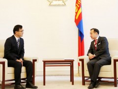 БНХАУ-аас Монгол Улсад Суугаа Элчин Сайд Чай Вэньрүйг хүлээн авч уулзав