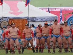 Үндэсний их баяр наадмын хүчит бөхийн барилдааны нэгийн даваа