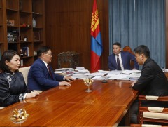 УИХ-ын дарга Г.Занданшатар Монгол Улсын Ерөнхийлөгч Х.Баттулгад бараалхлаа