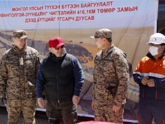 Тавантолгой-Зүүнбаян чиглэлийн 416.1 км төмөр замын бүтээн байгуулалтын ажил дууслаа