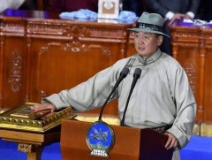 Монгол Улсын зургаа дахь Ерөнхийлөгч У.Хүрэлсүх тангараг өргөлөө