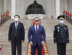 Монгол Улсын Зэвсэгт хүчнээс Афганистанд үүрэг гүйцэтгэсэн цэргийн багуудад хүндэтгэл үзүүллээ 