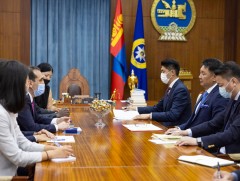 Монгол Улсын Ерөнхийлөгч У.Хүрэлсүхэд Дэлхийн банк группийн төлөөлөл бараалхлаа