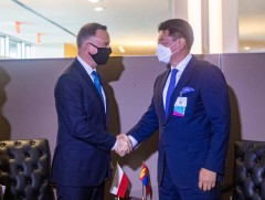 Ерөнхийлөгч У.Хүрэлсүх Бүгд Найрамдах Польш Улсын Ерөнхийлөгч Андрей Дудатай уулзлаа