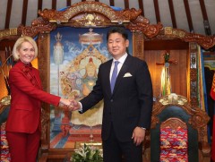 Ерөнхийлөгч У.Хүрэлсүх ОХУ-ын Засгийн газрын орлогч дарга В.В.Абрамченког хүлээн авч уулзав