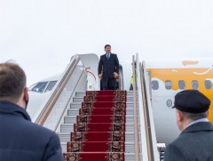 Ерөнхийлөгч У.Хүрэлсүхийг Оросын Холбооны Улсын нийслэл Москва хотноо угтан авав