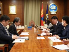 Ерөнхийлөгч У.Хүрэлсүх Япон Улсаас Монгол Улсад суугаа Элчин сайд Х.Кобаяшиг хүлээн авч уулзав