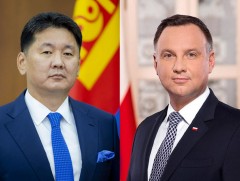 Ерөнхийлөгч У.Хүрэлсүх Бүгд Найрамдах Польш Улсын Ерөнхийлөгч Анджей Дудатай утсаар ярилаа