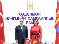 Бүгд Найрамдах Турк Улсын Хөдөлмөр, нийгмийн хамгааллын сайд Монгол Улсад албан айлчлал хийж байна
