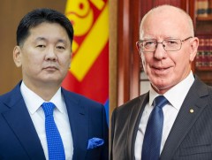 Монгол Улсын Ерөнхийлөгчид Австралийн Холбооны Улсын Амбан захирагч мэндчилгээ дэвшүүлэв