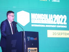 Сангийн сайд Б.Жавхлан “MONGOLIA MINING-2022” олон улсын хөрөнгө оруулалтын чуулганыг нээж үг хэллээ
