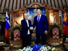 Монгол Улс, Бүгд Найрамдах Словени Улсын Ерөнхийлөгч нар албан ёсны хэлэлцээ хийлээ