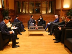 Гадаад харилцааны сайд Б.Батцэцэг Бүгд Найрамдах Словени Улсын Шадар сайд Таня Файонтай уулзав