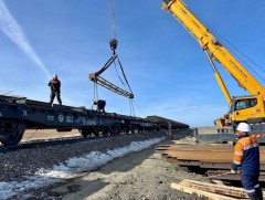 Төмөр замын бүтээн байгуулалтын ажил үргэлжилж байна