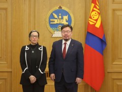 Ерөнхий сайд Г.Занданшатар Цөлжилттэй тэмцэх тухай НҮБ-ын конвенцын Гүйцэтгэх нарийн бичгийн дарга..