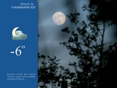 ЦАГ АГААР: Улаанбаатарт шөнөдөө 6 хэм хүйтэн