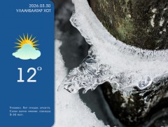 ЦАГ АГААР: Улаанбаатарт өдөртөө 12 хэм дулаан