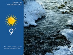 ЦАГ АГААР: Өнөөдөр ихэнх нутгаар цаг агаар тогтуун байна