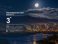 ЦАГ АГААР: Улаанбаатарт шөнөдөө 3 хэм дулаан