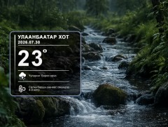 ЦАГ АГААР: Улаанбаатарт өдөртөө 23 хэм дулаан